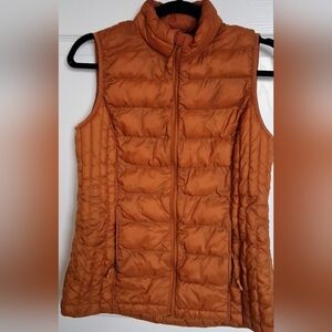 32 Degrees Women's Warm Orange Puffer Vest